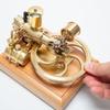 ROUASD Mini Engine Model Kit That Works,1.9CC Metal Single Cylinder Engine Four-Stroke Internal Combustion Engine Model Kit for Three-Wheelers, Physical Experiment Toy for Teens Adult view 3