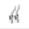 Aluminum 7075 Alloy Rear Stub Axle Carriers for Traxxas 1:10 Slash Pro 2WD / F-150 SVT Raptor/Fiesta ST Rally/Rustler 4X4 / Hoss 4X4 / Slash 4X4 / Stampede 4X4 Upgrade Parts - Silver view 1
