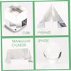 Tuimiyisou Prism Refractor Optical Crystal Prism Refractor Rainbow Maker Glass Light Prism for Science Teaching Spectrum Physics Photography Decoration 4PCS view 2