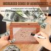10000 Savings Challenge Box, Money Saving Box, 2025 Upgraded Cash Vault Wooden Savings Box 10000, Retro Style Handmade Savings Box, Cash Box with Target and Counter, Cultivate Good Saving Habits view 3