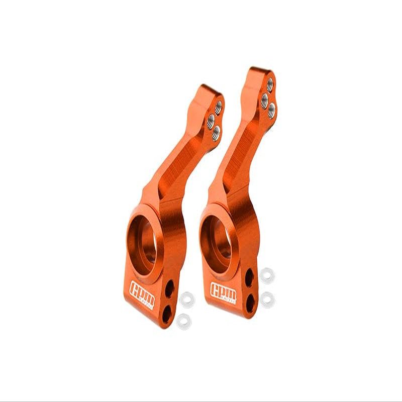 Aluminum 7075 Alloy Rear Stub Axle Carriers for Traxxas 1:10 Slash Pro 2WD / F-150 SVT Raptor/Fiesta ST Rally/Rustler 4X4 / Hoss 4X4 / Slash 4X4 / Stampede 4X4 Upgrade Parts - Orange