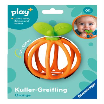 Ravensburger Play+ Kuller-Griifling: Orange Silicone Toothpaste, Toy for Children from 0 Months and Up, 12034042