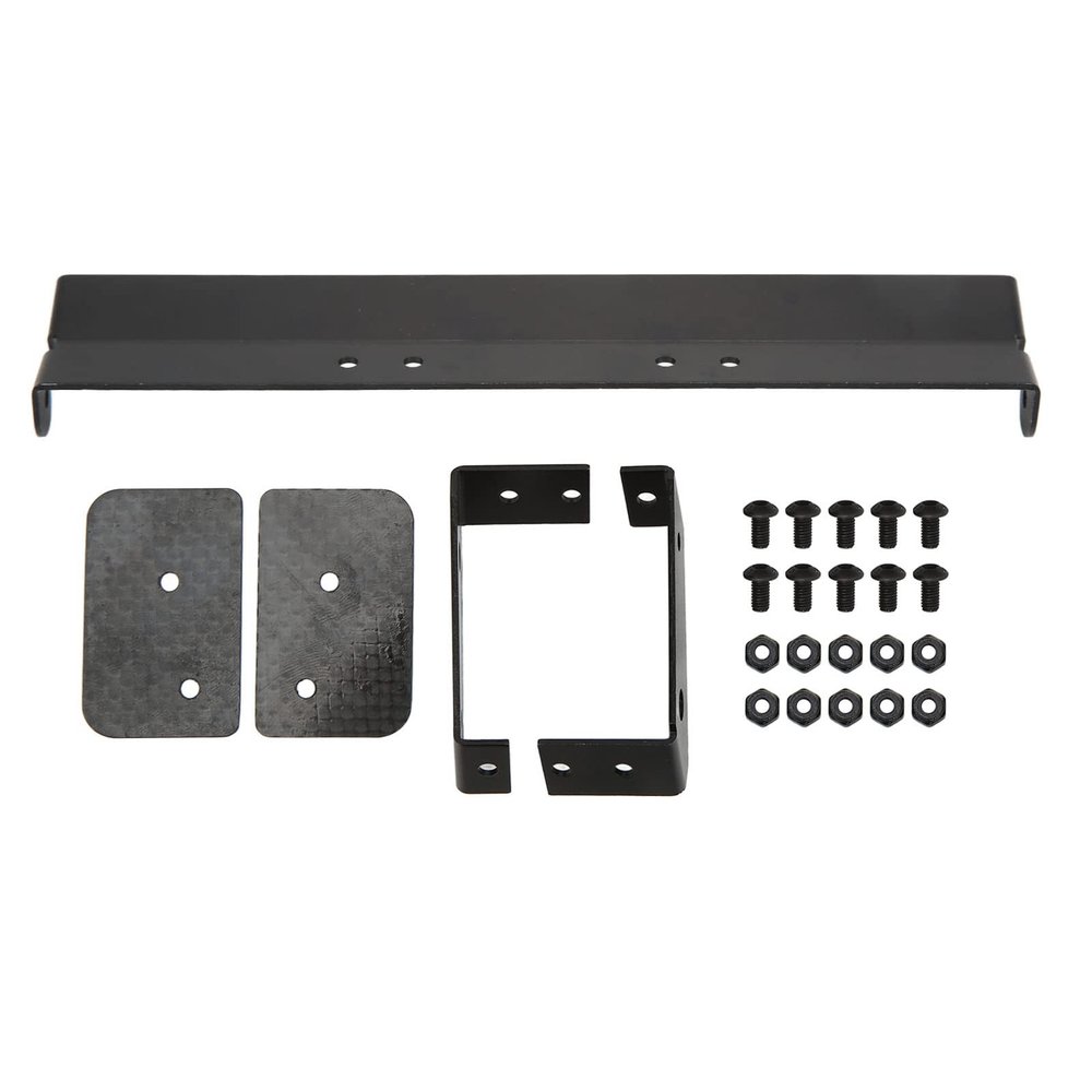 Bnineteenteam Rear Wing, Aluminum Alloy RC Car Part Tail Spoiler Wing Black for 1/10 Remote Control Vehicle