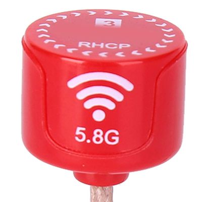 Bnineteenteam 5.8Ghz 3dBi LHCP High Gain Antenna for FPV Racing Drone RC Parts Accessory Red (MMCX Elbow