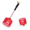 Bnineteenteam 5.8Ghz 3dBi LHCP High Gain Antenna for FPV Racing Drone RC Parts Accessory Red (MMCX Elbow view 2