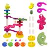 WEofferwhatYOUwant Potty Ball Drop Tower  Toddler STEM 22 Piece Toy with Lemon Toilet, 45 Hour LED Motion Activated Light-up Balls, Stackable Marble Run Ramps | Motor Skill Sensory Play. Ages 13 view 2