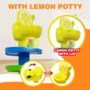 WEofferwhatYOUwant Potty Ball Drop Tower  Toddler STEM 22 Piece Toy with Lemon Toilet, 45 Hour LED Motion Activated Light-up Balls, Stackable Marble Run Ramps | Motor Skill Sensory Play. Ages 13 view 4