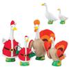 Fox Valley Traders Gaggleville Santa and Turkey Goose, Baby and Outfits Bundle view 1