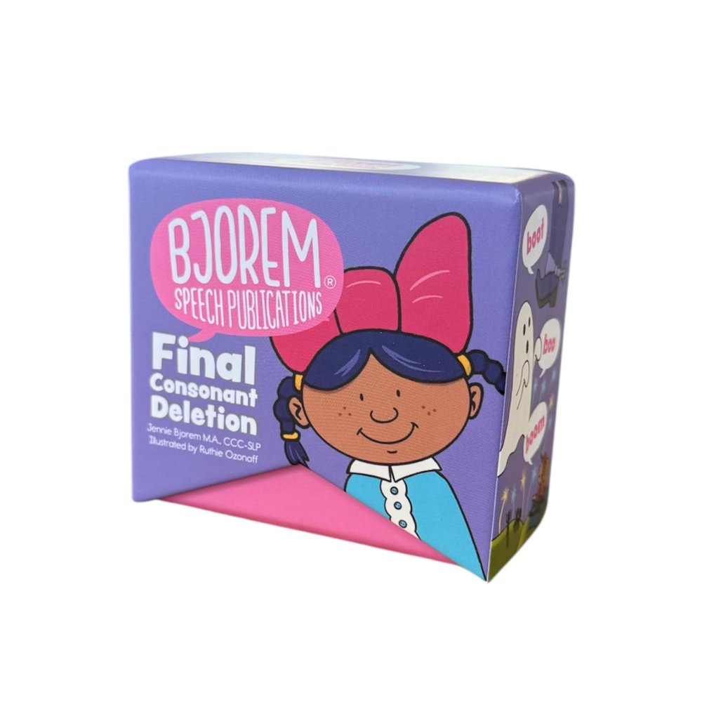 Bjorem Final Consonant Deletion Speech Therapy Deck 25 Minimal Pairs for Children Who Omit Final Sounds