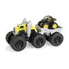 TOMY Monster Treads John Deere Roaring Rev Up Hauler Monster Truck Toy Set - Includes Monster Truck, Trailer, and John Deere Gator - Construction Toys with Hauling Action - 3 Count view 1