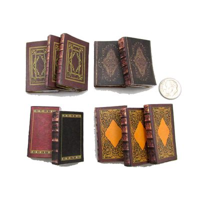 10 Pc 1/6 Scale Old Library Prop Books for 12 Inch Figure Miniature Doll Accessory by Little Things of Interest