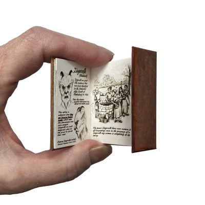 1/6 Scale Book for 12 Inch Figure Miniature Doll Accessory Illustrated Readable Wesen Book of Lore by Little Things of Interest