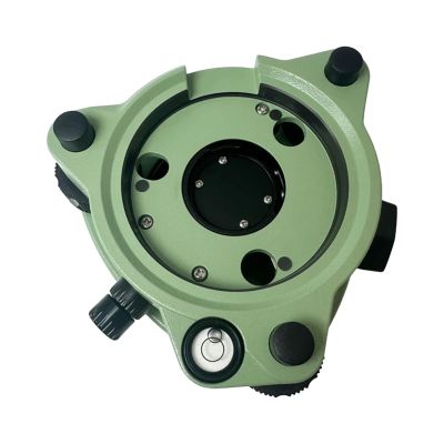 Three-Jaw Tribrach Green Tribrach with Optical Plummet for Tripod Surveying Adapter Tribrach