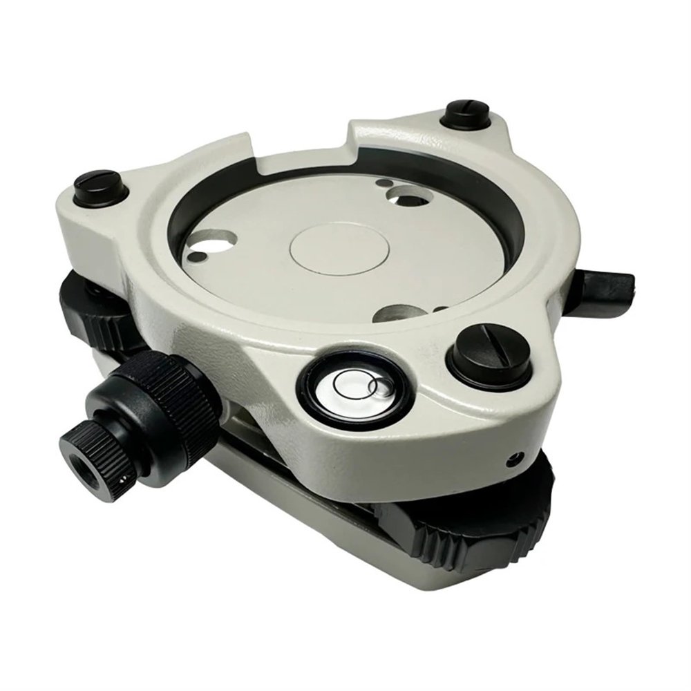 Gray Three-Jaw Tribrach Adapter with Optical Plummet for Top-con Total Station Surveying Instruments GPS