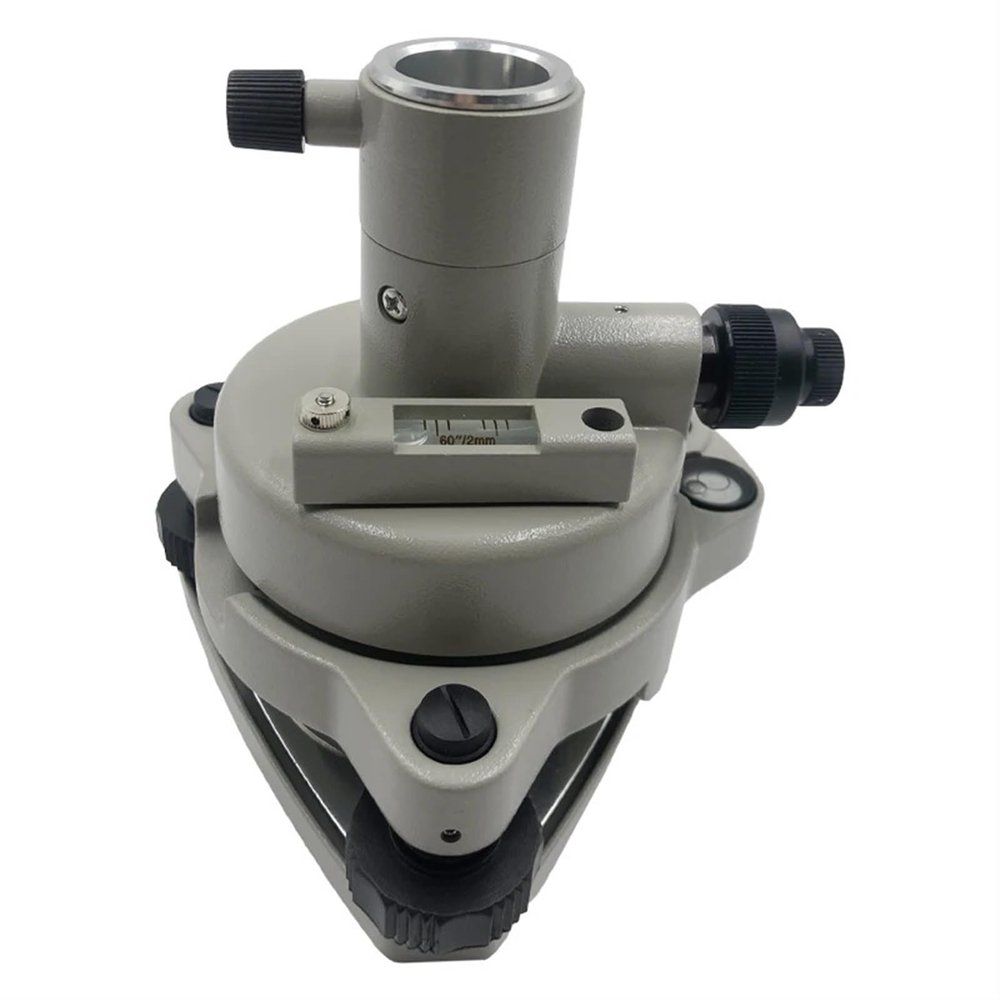 Grey Three-Jaw Tribrach with Adaptor with Optical Plummet