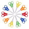 GPAHRRDNIJ 10pc Set Kid Scissors Scissors Blunt Tip Scissors For Kids Kids Scissors Bulk Toddler Easter Crafts for Toddlers (Pink, 13x5.5x1) view 1