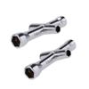 2 Pack 4mm 5mm 5.5mm 7mm Cross Wrenches Maintenance Tool,Small Sleeve Hex Socket Wheel Spanner & Universal 17mm Wheel Hex Wrench Repair Tools & 4mm 5mm 5.5mm 7mm Wheel Hub Cross Socket Spanner Repair view 3