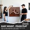 SPORT BEATS Giant Wooden 4 in A Row Game with Folding Catch Tray, Wall-Mountable or Ground Play, Indoor Outdoor & Backyard Game, Includes Carry Case and Detachable Legs view 4