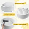 Ball Pit for Toddlers, 35.4"x 11.8" Foam Ball Pits for Babies, Indoor Soft Round Baby Playpen for Kid, Ideal Gift for Toddlers,Grey (Balls not Included) view 3