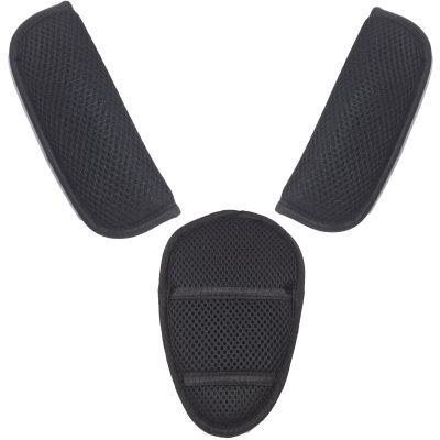 3 in 1 Car Seat Strap Covers, Stroller Belt Covers for Baby Kids, Baby Shoulder Strap and Crotch Harness Pads, Car Seat Strap Covers for Car Seats, Pushchair, Stroller Belts (Black)