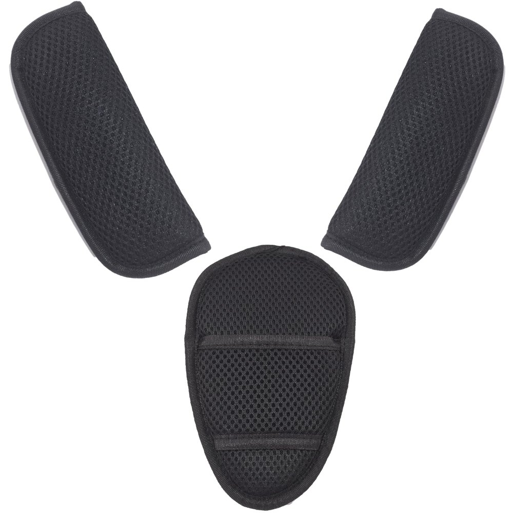 3 in 1 Car Seat Strap Covers, Stroller Belt Covers for Baby Kids, Baby Shoulder Strap and Crotch Harness Pads, Car Seat Strap Covers for Car Seats, Pushchair, Stroller Belts (Black)