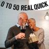 0 To 50 Real Quick Banner, Cheers to 50 Years/Awesome Since 1974, Happy 50th Birthday Party Decorations Supplies for Men Women, Black Glitter view 4