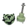 5 PCS Green Three-Jaw Tribrach with Optical Plummet + High Adapter with 5/8 Thread Adaptor view 4