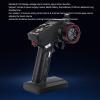 2.4GHz 6 Channel Transmitter Receiver, Ergonomic Grip LCD Screen, Throttle Speed Limit Adjustment, for RC Car Boat Crawler, Ground 300m, Air 800m view 4