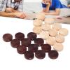 24Pcs Checker Draughts Set Draughts Pieces Wood Checker Drafts Pieces Replacement Stackable Backgammon Chess Pieces view 3