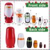 Tngan Chirstmas Russian Nesting Dolls, 2 Pack Wooden Handmade Nested Set Matryoshka Dolls, Russian Stacking Dolls Toys for Kids Toddlers Happy Chirstmas Home Decoration Gift(Santa Nutcracker) view 3