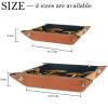 Starry Mushroom Microfiber Leather Dice Trays Folding for RPG DND Table Games, Leather Dice Holder Storage Box Portable Folding Rolling Dice Tray, 16x16cm view 4