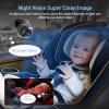 BTLMEMO Baby Car Camera Monitor for Backseat - Baby Car Mirror - Safety Rear Facing Infant Back Seat Camera with 4.3" Display, HD 1080P, Night Vision, Easy Installation - Black view 2