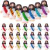 Bememo 25 Pcs Little Jesus Figures,Original Design Jesus Love You Rubber Religious Toys for Easter,Easter Basket Stuffers,Christian Party Favors Sunday School Baptism Church Gift(Rainbow Color) view 1