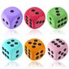 6Pcs EVA Foam Dice,3.15" Large Dice Educational Toy,Blank Slate Board Game to Get Your Lucky Numbers for Parties and Gifts view 1