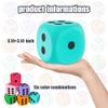6Pcs EVA Foam Dice,3.15" Large Dice Educational Toy,Blank Slate Board Game to Get Your Lucky Numbers for Parties and Gifts view 2