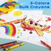 Tivcck 100 Sets of 8-Pack Crayons, 8 Colors, 800 Total, Perfect for Schools, Parties & Gifts view 3