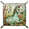 Garden Magical Unicorn Microfiber Leather Dice Trays Folding for RPG DND Table Games, Leather Dice Holder Storage Box Portable Folding Rolling Dice Tray, 20.5x20.5cm view 1