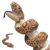 66" Long Snake Hand Puppet, Realistic Stuffed Animal Snake Puppet, Mouth Moveable Hand Puppet, Soft Python Plushie Pillow Cushion (Brown) view 1