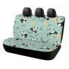 NWTRJ Lovely Pandas Car Back Seat Covers Soft Waterproof Cars Rear Bench Cushion Covers Dust and Scratch Proof Auto Backrest Protector Cover Universal Fit Most Trucks SUV Van view 1
