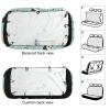 NWTRJ Lovely Pandas Car Back Seat Covers Soft Waterproof Cars Rear Bench Cushion Covers Dust and Scratch Proof Auto Backrest Protector Cover Universal Fit Most Trucks SUV Van view 3