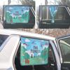 BEBEDECO Magnetic Car Sun Shade Curtain for Side Window  Sun Blocker and UV Protector for Baby, Kids, and Pets  Universal Fit with Built-in Magnets for Steel-Framed Door (The Forest Season2) view 2