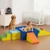 STAOLENE Soft Foam Climbing Blocks with Ball Pit, 6PCS Color Indoor Climbing Toys for Toddler, Climb and Crawl Activity Play Set, Play Gym for Child Development (Balls not Included) view 2