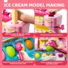 Beby Buty Ice Cream Toys Air Dry Clay Kit for Kids, 80 PCS Ice Cream Shop Set Food Toys for Girls 3 4 5 6 Years Old, Pretend Play Toys DIY Soft Magic Modeling Clay for Kids Girls Toddler 3-5 4-8 view 2
