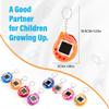 4 Pieces Virtual Electronic Digital Pets Keychains Nostalgic 168 Giga Pets in One Virtual Cyber Digital Nostalgic Handheld Electronic Toys for Kids Funny Play (Transparent Color Version) view 2