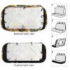 NWTRJ Romantic Sunflowers Car Back Seat Covers Soft Waterproof Cars Rear Bench Cushion Covers Dust and Scratch Proof Auto Backrest Protector Cover Universal Fit Most Trucks SUV Van view 3