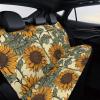 NWTRJ Romantic Sunflowers Car Back Seat Covers Soft Waterproof Cars Rear Bench Cushion Covers Dust and Scratch Proof Auto Backrest Protector Cover Universal Fit Most Trucks SUV Van view 4