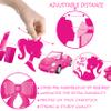 3Pcs Hot Pink Girl Happy Birthday Banners Glitter Hot Pink Princess Birthday Party Decorations for Girls Doll Theme Baby Shower Ladies Bachelorette Party Supplies view 4