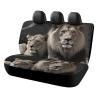 NWTRJ Male and Female Lions Car Back Seat Covers Soft Waterproof Cars Rear Bench Cushion Covers Dust and Scratch Proof Auto Backrest Protector Cover Universal Fit Most Trucks SUV Van view 1