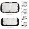 NWTRJ Male and Female Lions Car Back Seat Covers Soft Waterproof Cars Rear Bench Cushion Covers Dust and Scratch Proof Auto Backrest Protector Cover Universal Fit Most Trucks SUV Van view 3