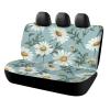 NWTRJ Daisy Car Back Seat Covers Soft Waterproof Cars Rear Bench Cushion Covers Dust and Scratch Proof Auto Backrest Protector Cover Universal Fit Most Trucks SUV Van view 1